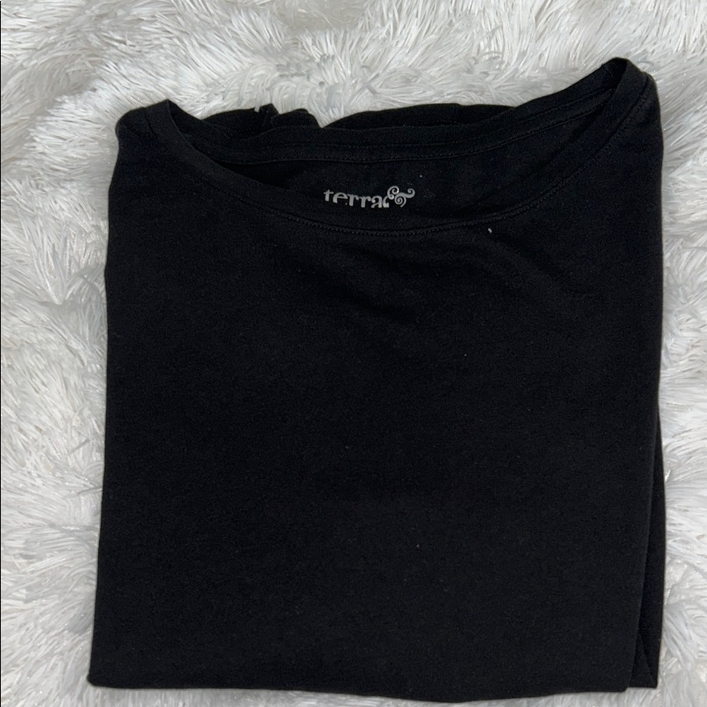 Terra Black Long Sleeve Top